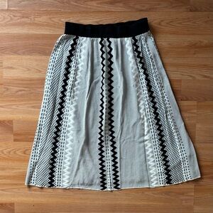 Vintage Cristina Paris Abstract Midi Skirt Size XL/XXL